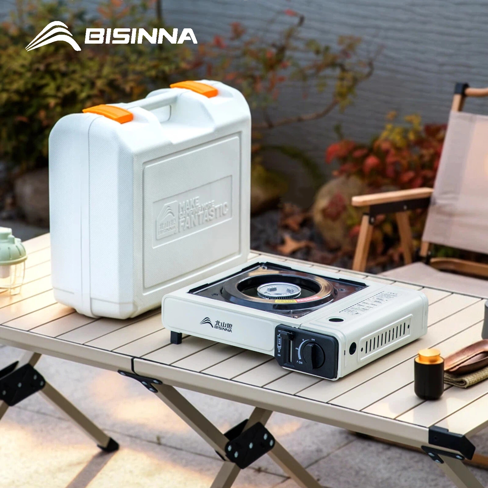 Camping Cooking Plate - BISINNA Camping Gas Stove 2900W Power