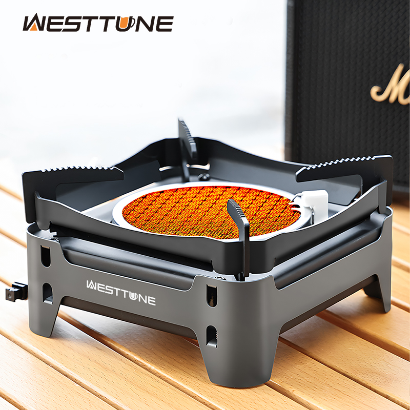 Camping Cooking Plate - WESTTUNE Outdoor Infrared Combustion Stove Portable