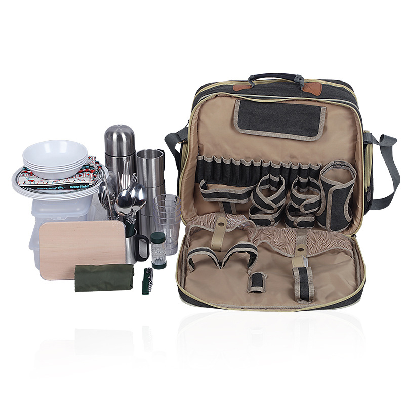 Portable Luxury Camping Picnic - Camping Cooking Set For 4 recensione e prezzo