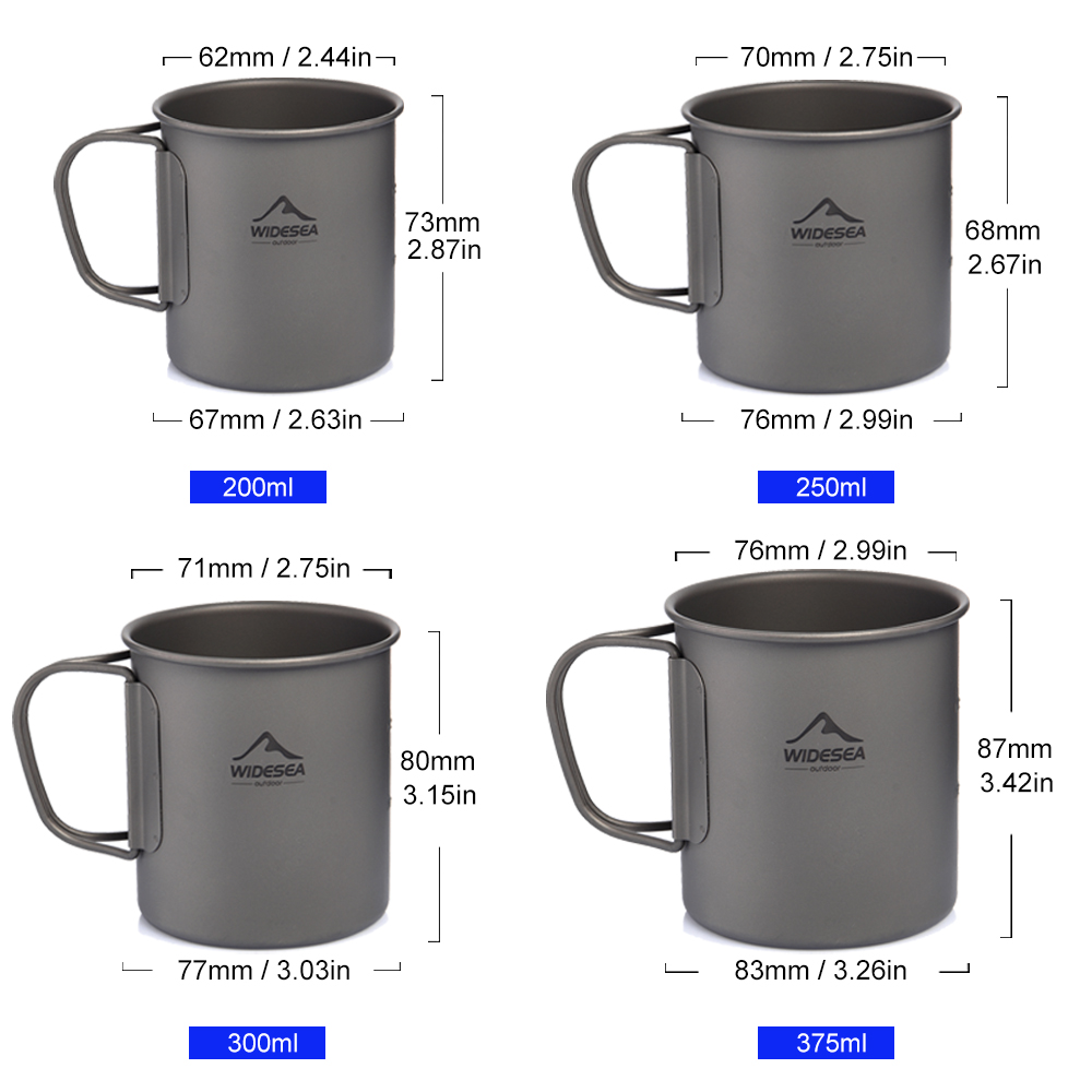 Widesea Camping Mug Titanium C - Camping Cooking Bundle recensione e prezzo