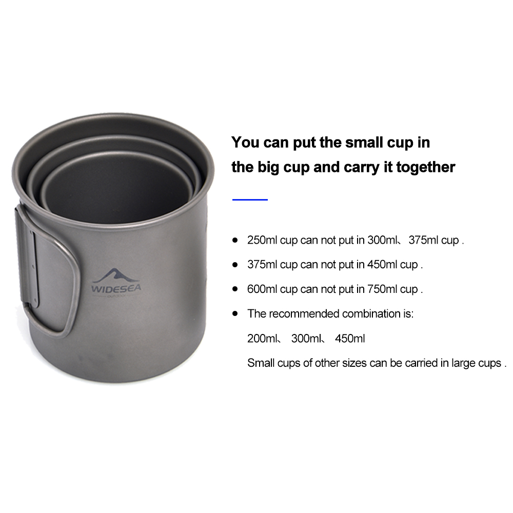 Widesea Camping Mug Titanium C - Camping Cooking Bundle recensione e prezzo