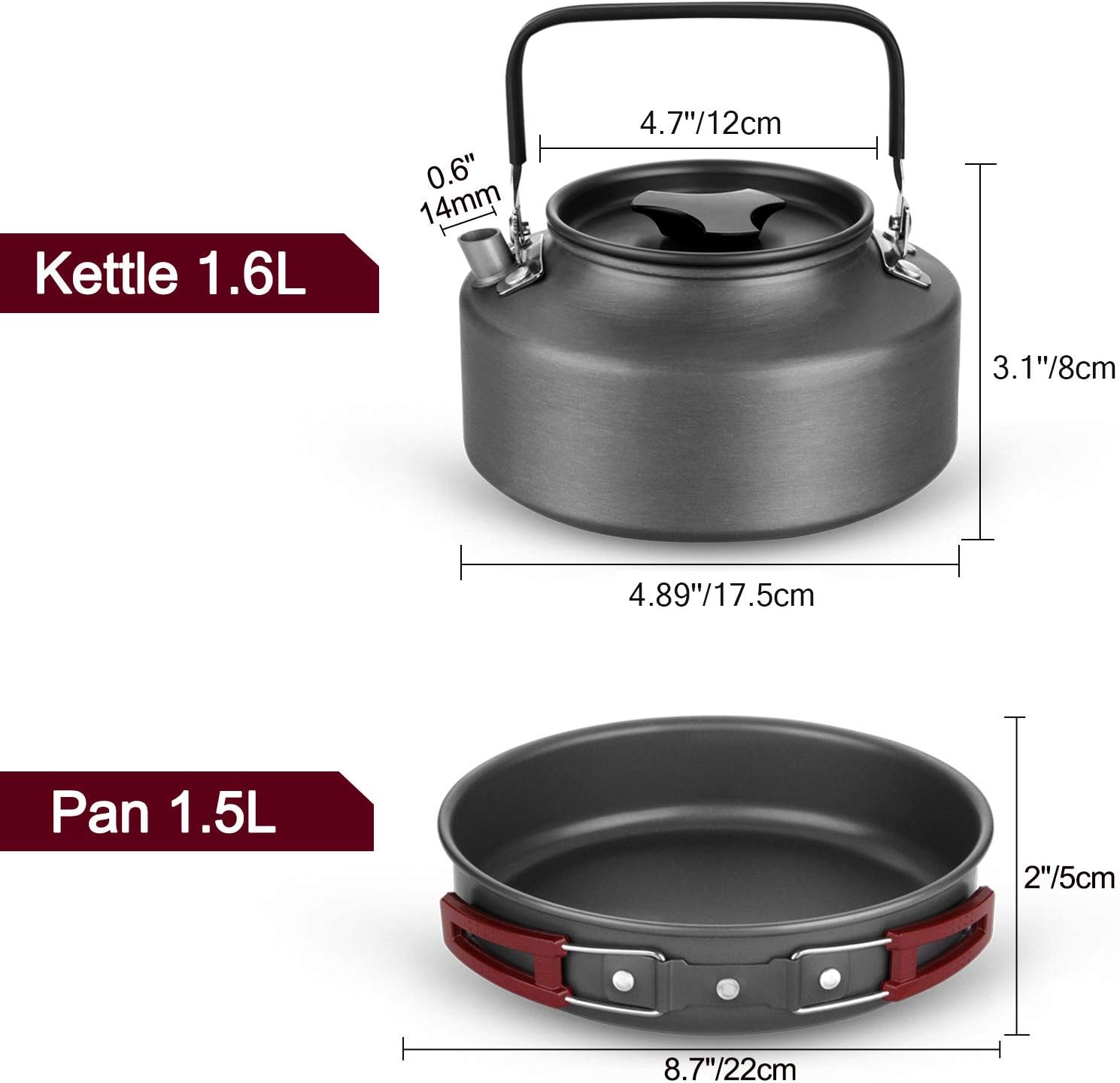 22pcs Camping Cookware Mess Ki - Camping Cooking Set For 4 recensione e prezzo