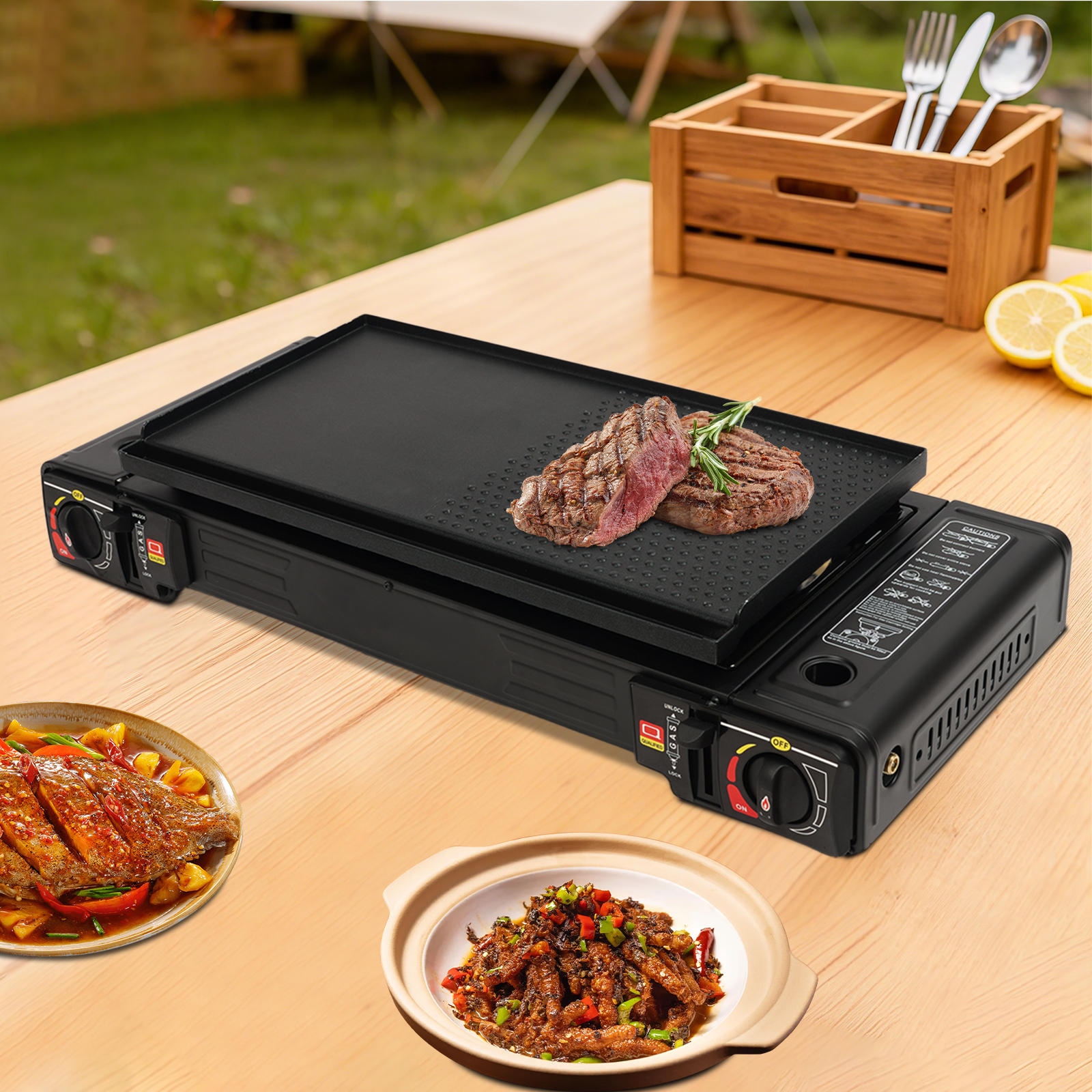 2in1 2-Burner Portable Camping - Camping Cooking Plate recensione e prezzo