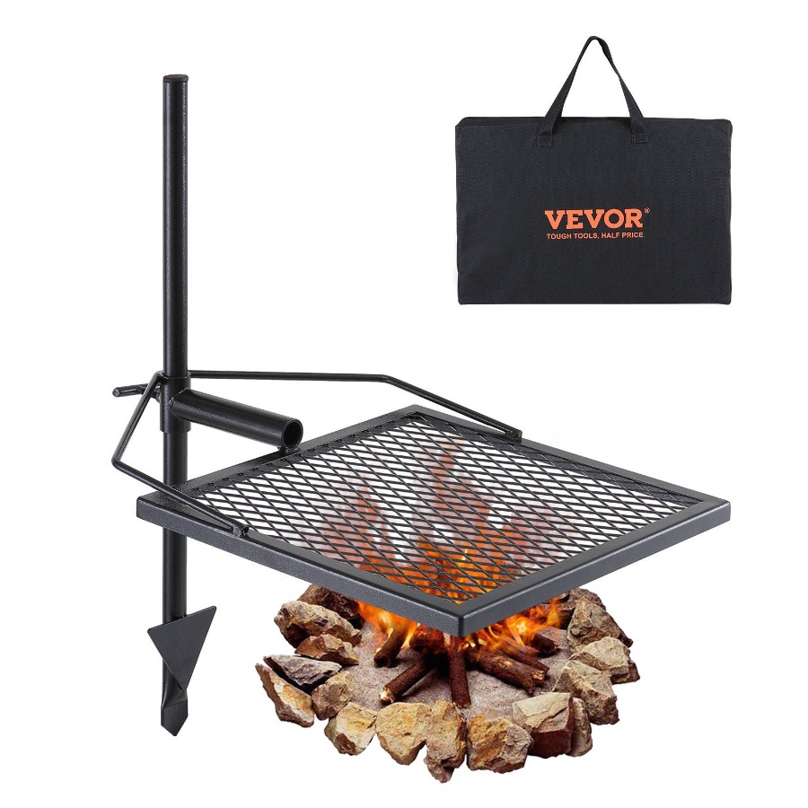 Swivel Campfire Grill for Fire - Camping Cooking Fire Pit recensione e prezzo