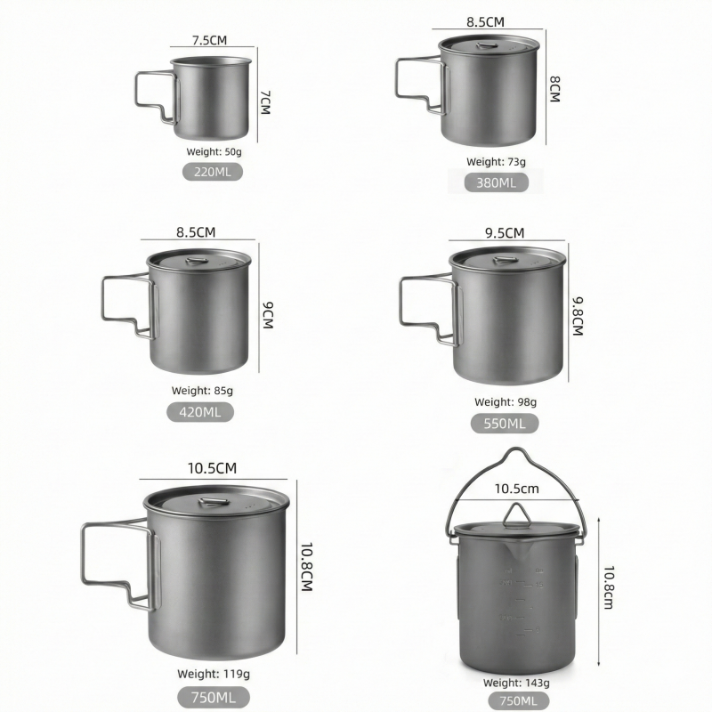 Titanium Camping Mug with Fold - Camping Cooking Hardware recensione e prezzo