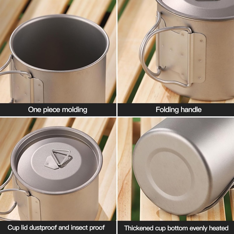 Titanium Camping Mug with Fold - Camping Cooking Hardware recensione e prezzo