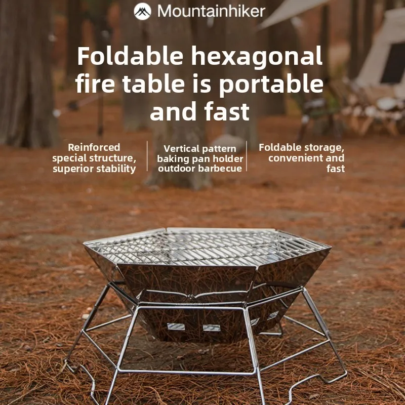 MOUNDAINHIKER Camping BBQ Port - Camping Cooking Fire Pit recensione e prezzo