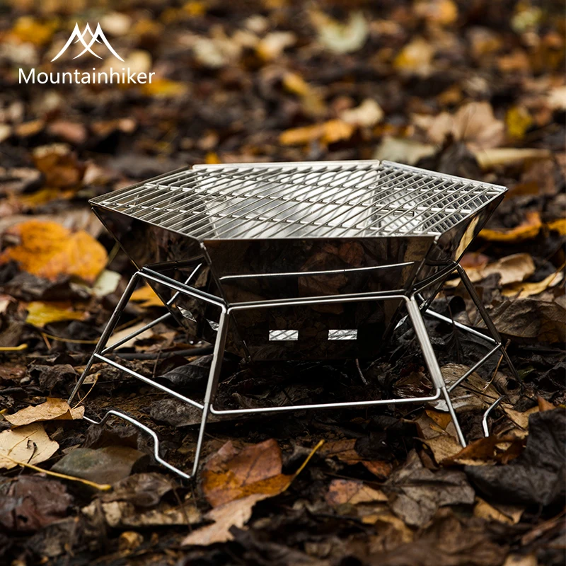 MOUNDAINHIKER Camping BBQ Port - Camping Cooking Fire Pit recensione e prezzo