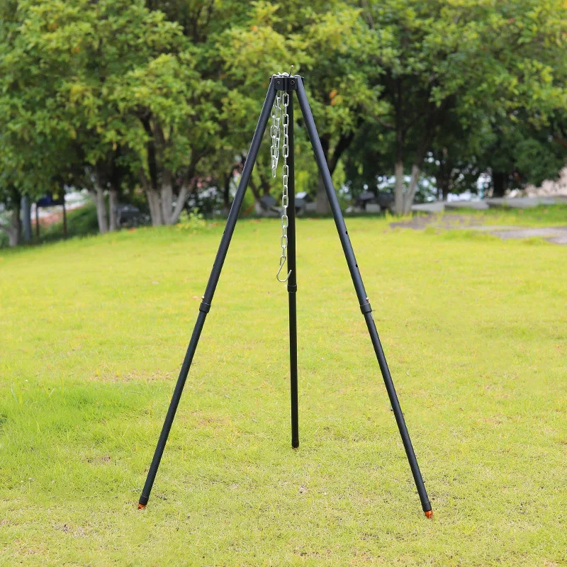 1Pc Outdoor Bonfire Tripod Cam - Camping Cooking Pot Tripod recensione e prezzo