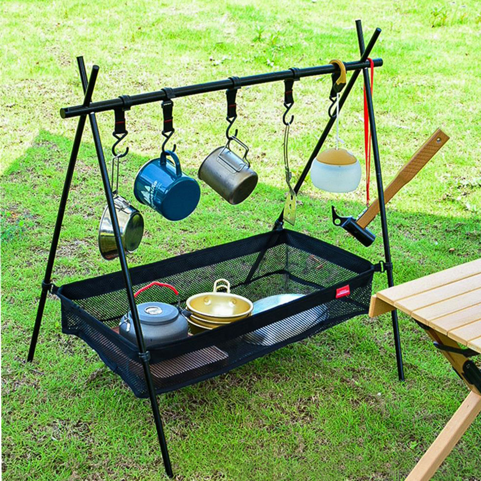 Picnic Under Table Storage Bag - Camping Cooking Basket recensione e prezzo