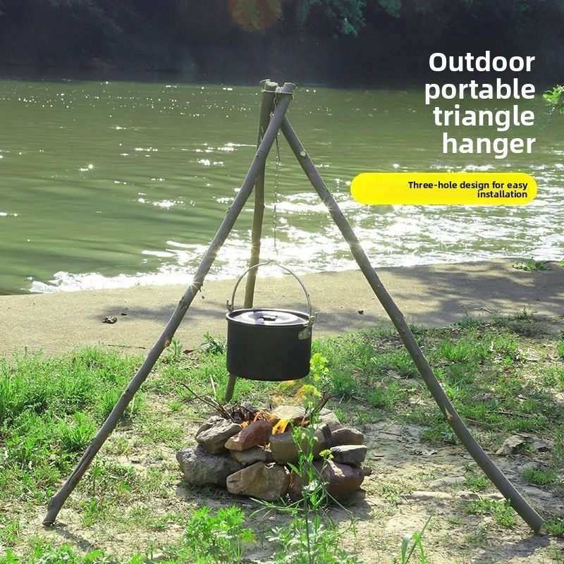 Outdoor BBQ Tripod Portable De - Camping Cooking Pot Tripod recensione e prezzo