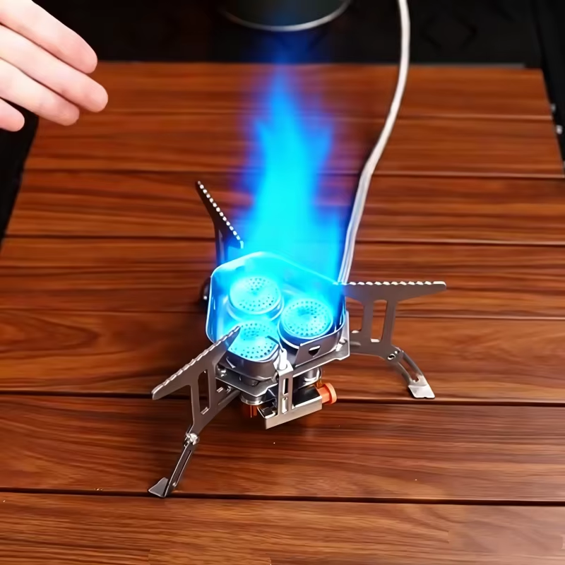 Three-head gas stove portable  - Camping Cooking Bundle recensione e prezzo