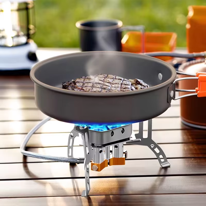 Three-head gas stove portable  - Camping Cooking Bundle recensione e prezzo