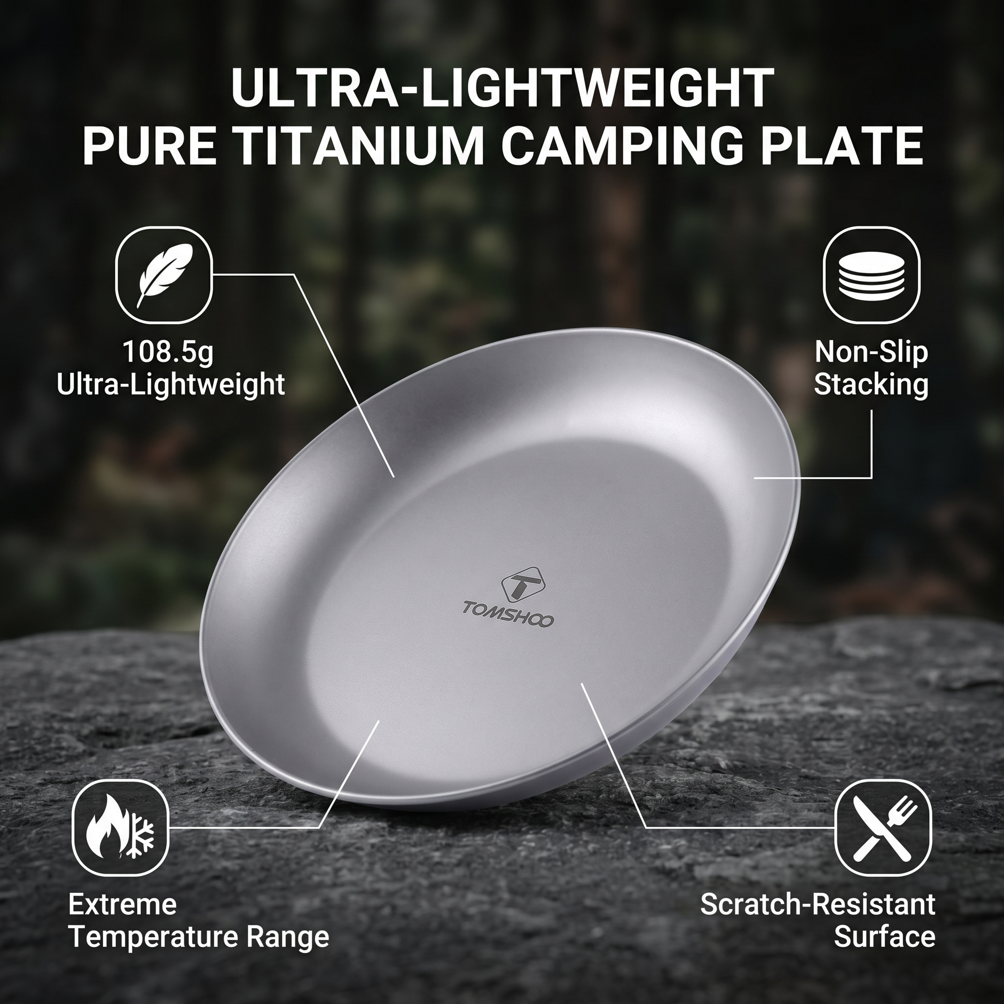 Portable Titanium Round Campin - Camping Cooking Plate recensione e prezzo