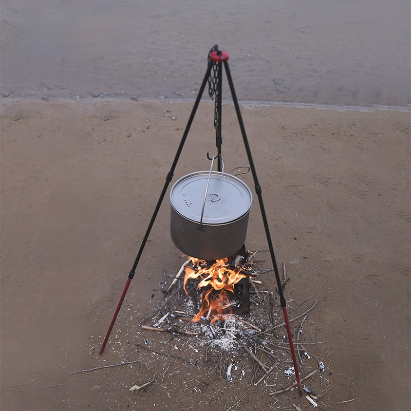 Camping Tripod for Fire Hangin - Camping Cooking Pot Tripod recensione e prezzo