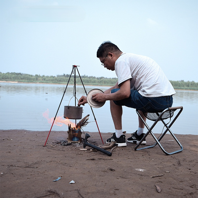Camping Tripod for Fire Hangin - Camping Cooking Pot Tripod recensione e prezzo