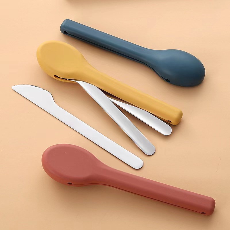 3-Piece Portable Flatware Pock - Camping Cooking Knife recensione e prezzo