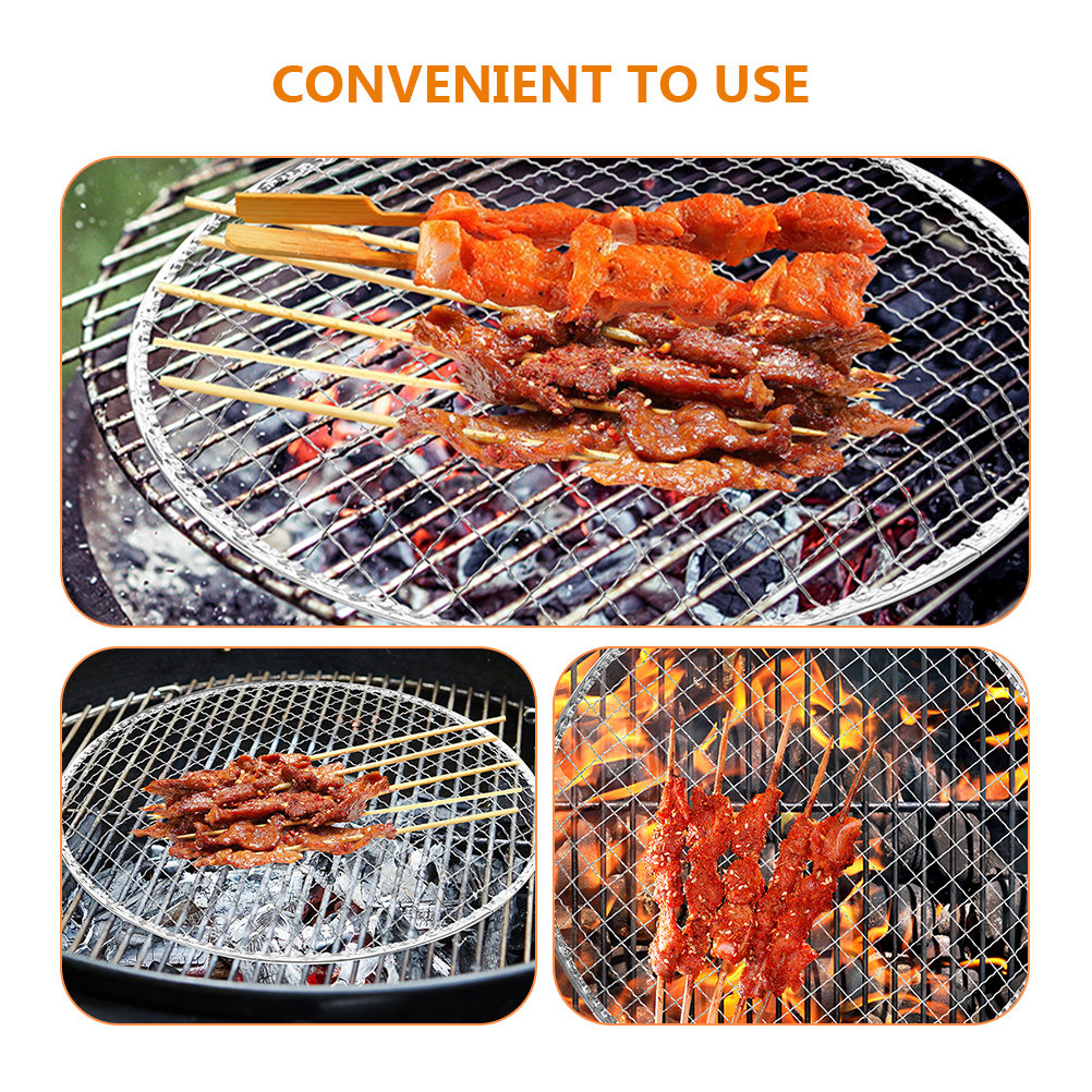 10Pcs Bbq Grill Mesh Fire Pit  - Camping Cooking Fire Pit recensione e prezzo