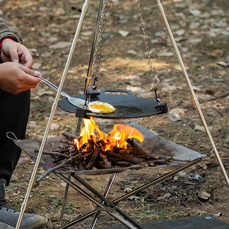 Aluminum Camping Bonfire Tripo - Camping Cooking Pot Tripod recensione e prezzo
