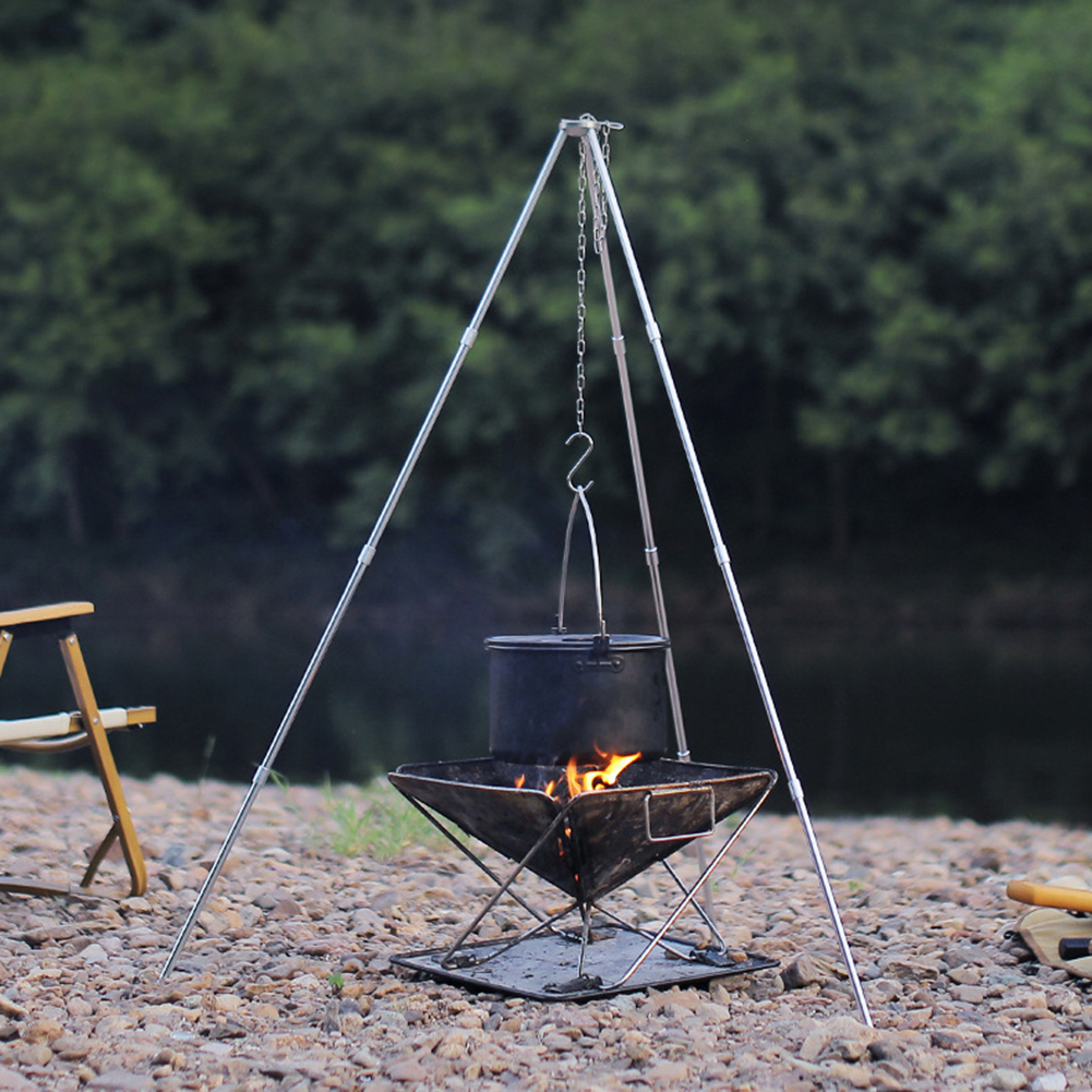Camping Bonfire Tripod Aluminu - Camping Cooking Pot Tripod recensione e prezzo