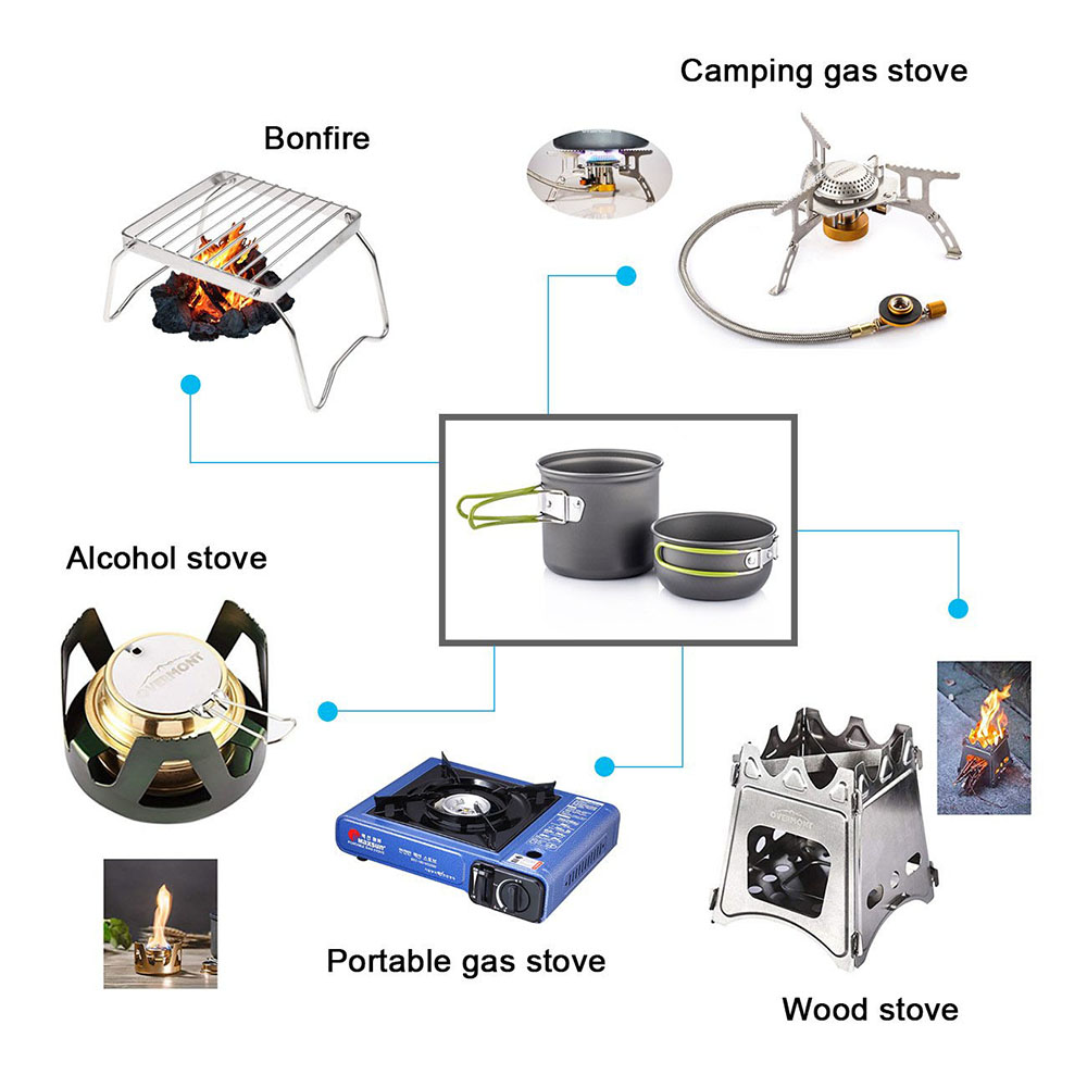 Ultralight Camping Pots Cookwa - Camping Cooking Hardware recensione e prezzo
