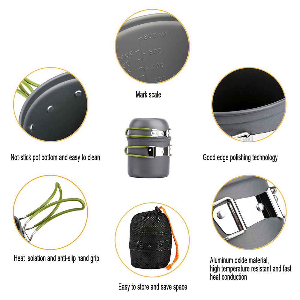 Ultralight Camping Pots Cookwa - Camping Cooking Hardware recensione e prezzo