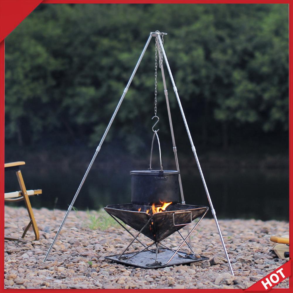 Outdoor Cooking Tripod Portabl - Camping Cooking Pot Tripod recensione e prezzo