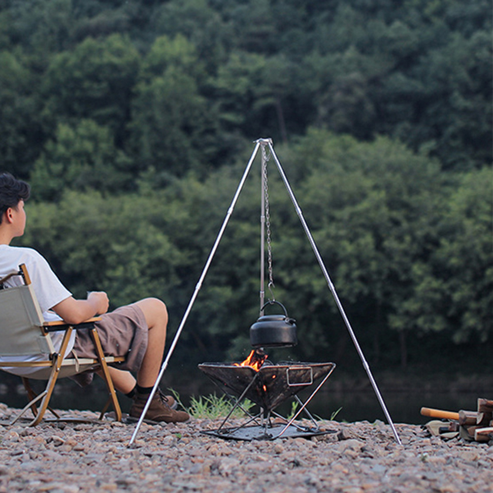 Outdoor Cooking Tripod Portabl - Camping Cooking Pot Tripod recensione e prezzo