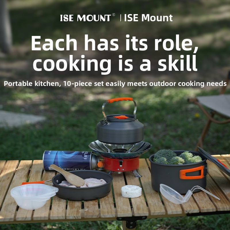 Portable Outdoor Camping 10Pcs - Camping Cooking Set Ds 308 recensione e prezzo