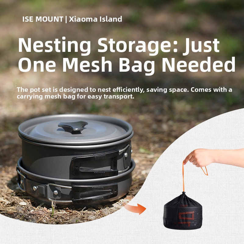 Portable Outdoor Camping 10Pcs - Camping Cooking Set Ds 308 recensione e prezzo