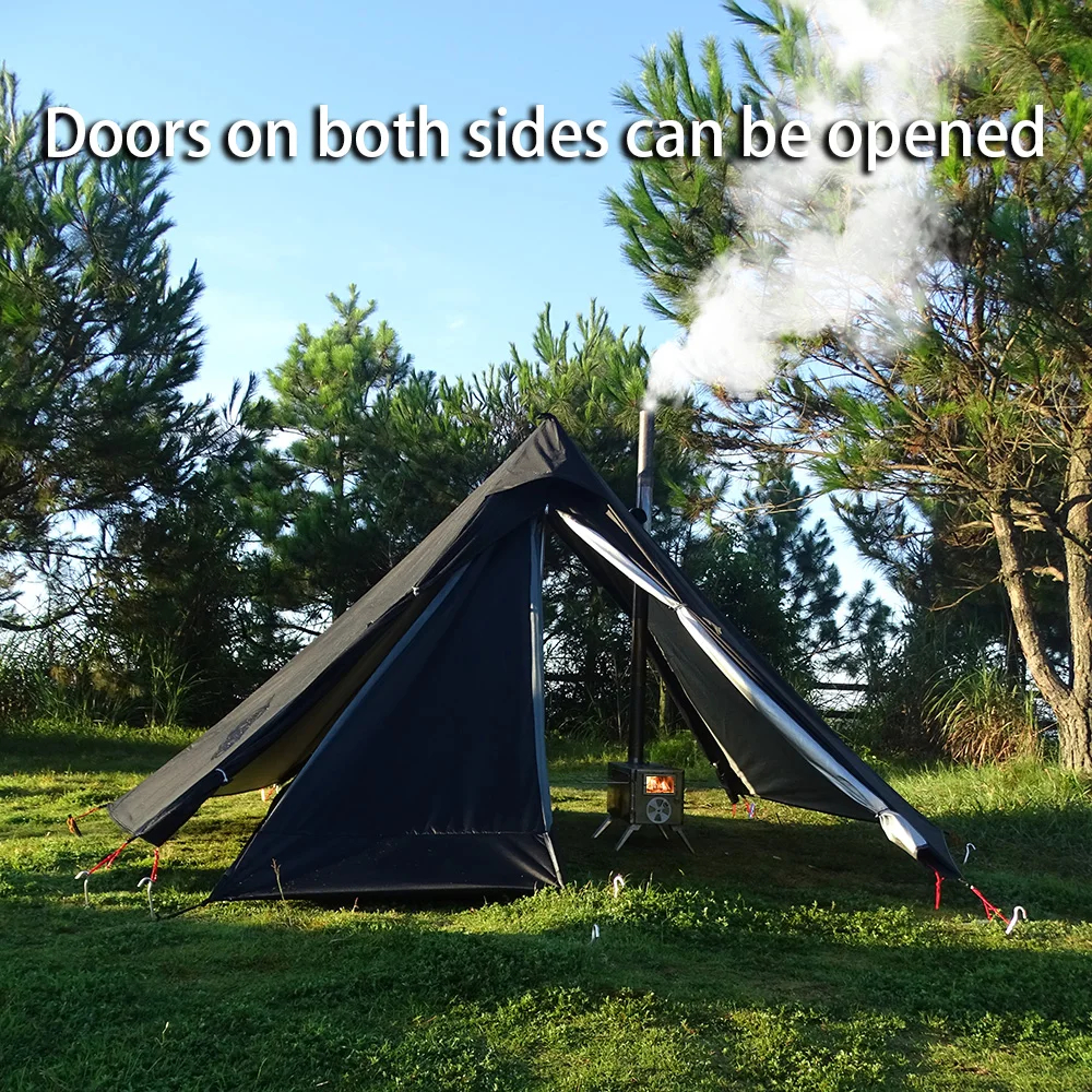 Camping Hot Tent with Chimney  - Campfire Cooking In Another World recensione e prezzo