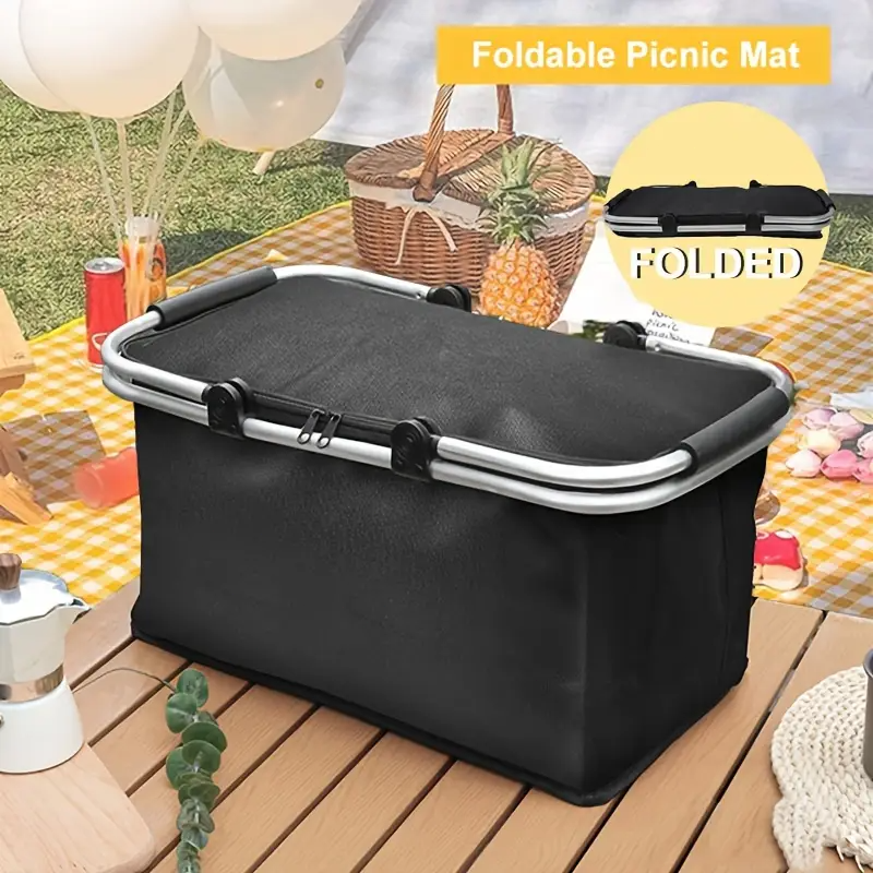 Foldable Picnic Bag Insulated  - Camping Cooking Basket recensione e prezzo