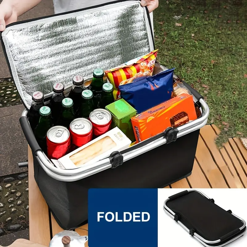 Foldable Picnic Bag Insulated  - Camping Cooking Basket recensione e prezzo