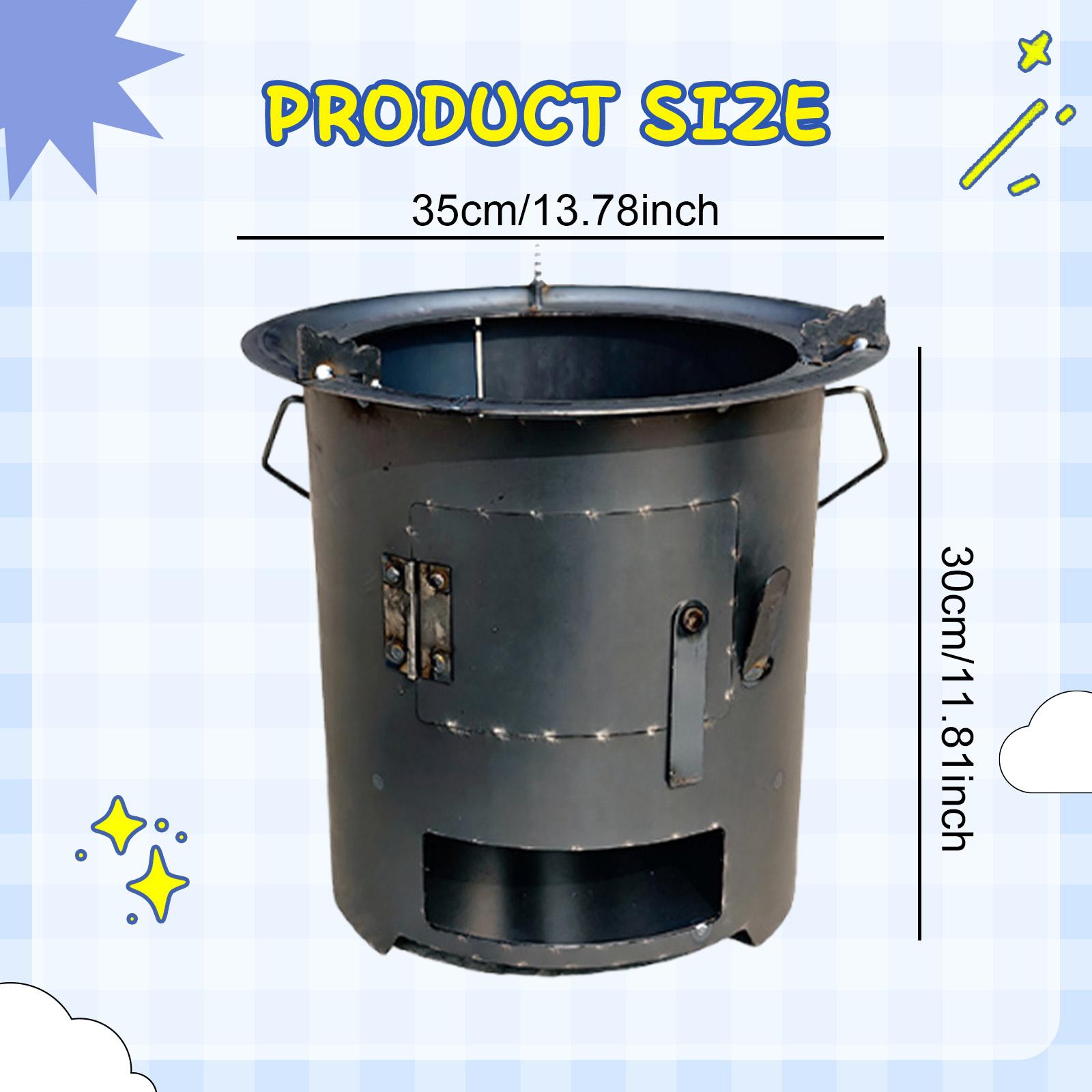Camping Wood Stove Folding Iro - Camping Cooking Fire Pit recensione e prezzo