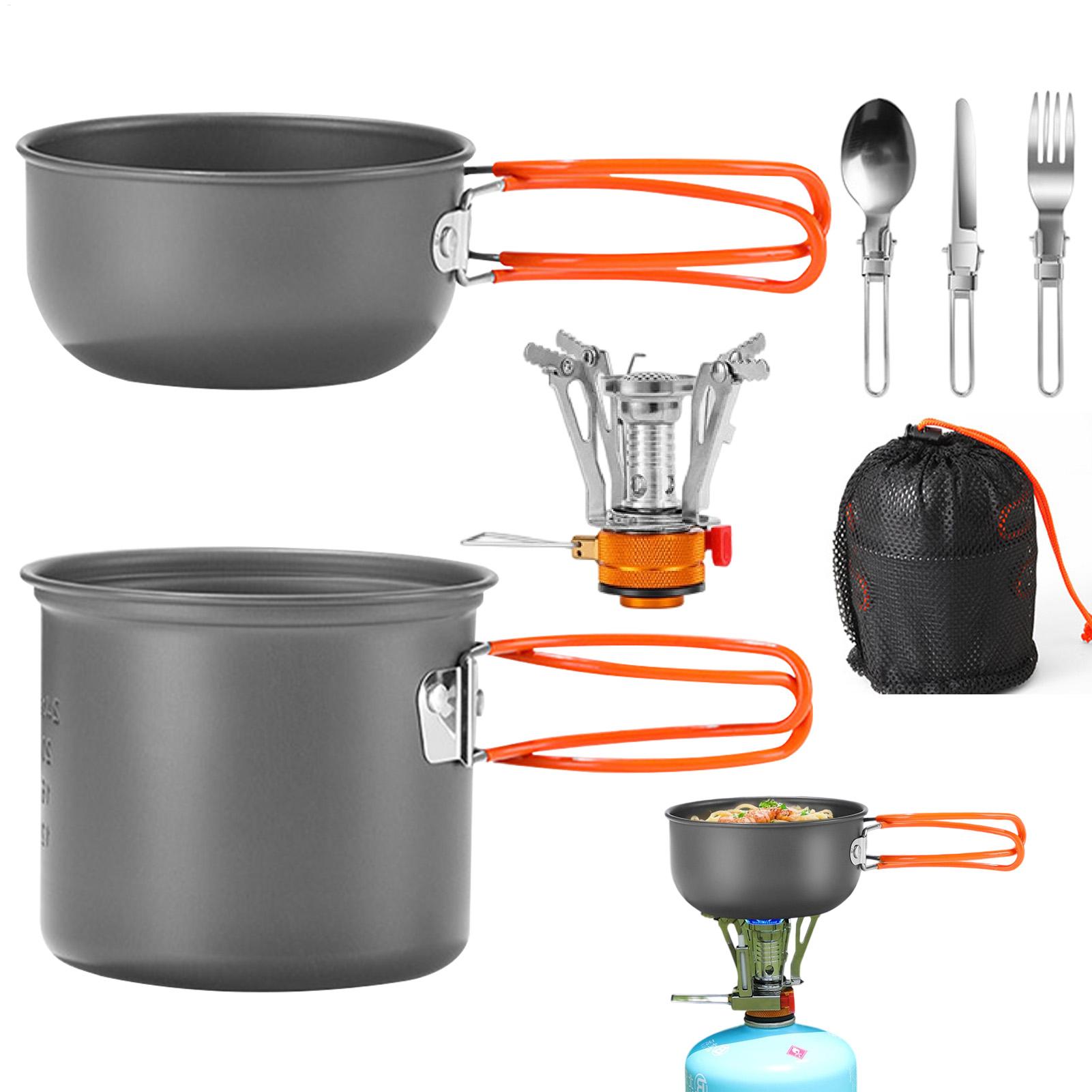 Portable Camping Cookware Set  - Camping Cooking Gas Stove recensione e prezzo
