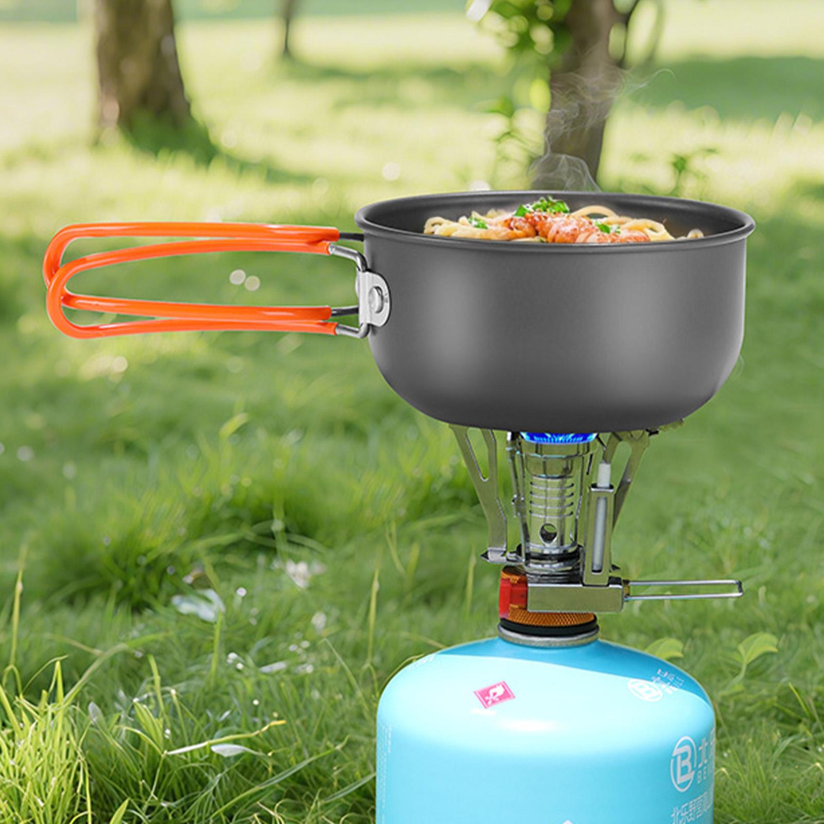 Portable Camping Cookware Set  - Camping Cooking Gas Stove recensione e prezzo