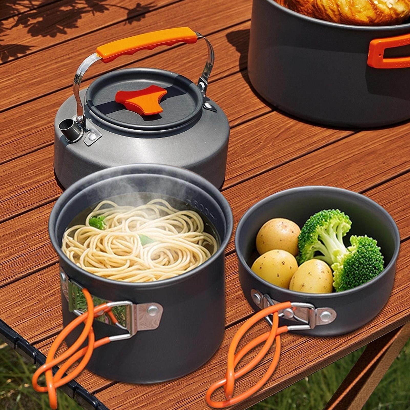 Portable Camping Cookware Set  - Camping Cooking Gas Stove recensione e prezzo