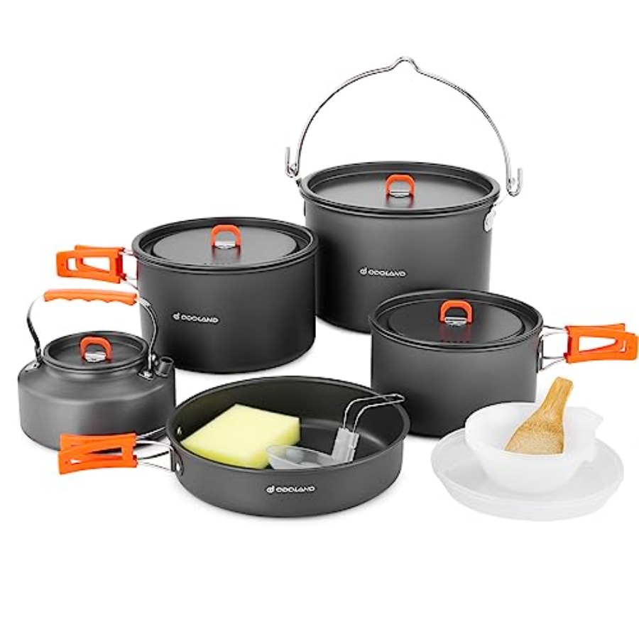 Camping cookware set: aluminum - Camping Cooking Backpack recensione e prezzo