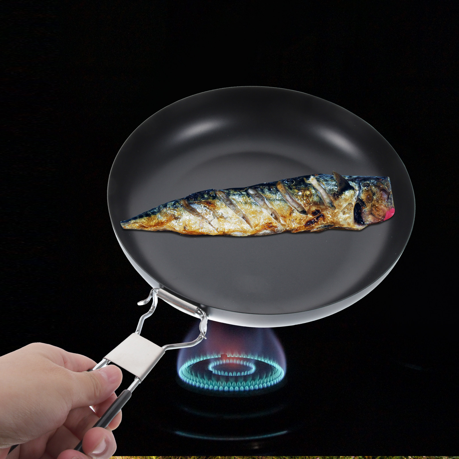Iron Folding Non-Stick Frying  - Camping Lightweight Cooking Pot recensione e prezzo