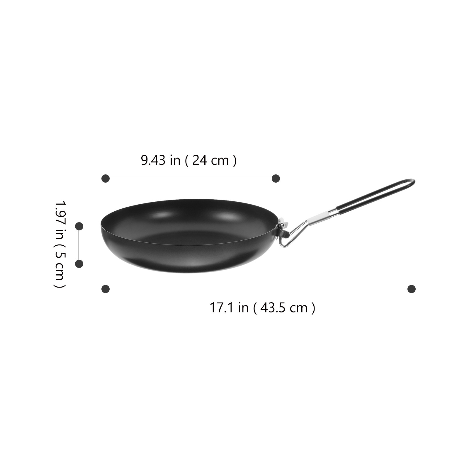 Iron Folding Non-Stick Frying  - Camping Lightweight Cooking Pot recensione e prezzo