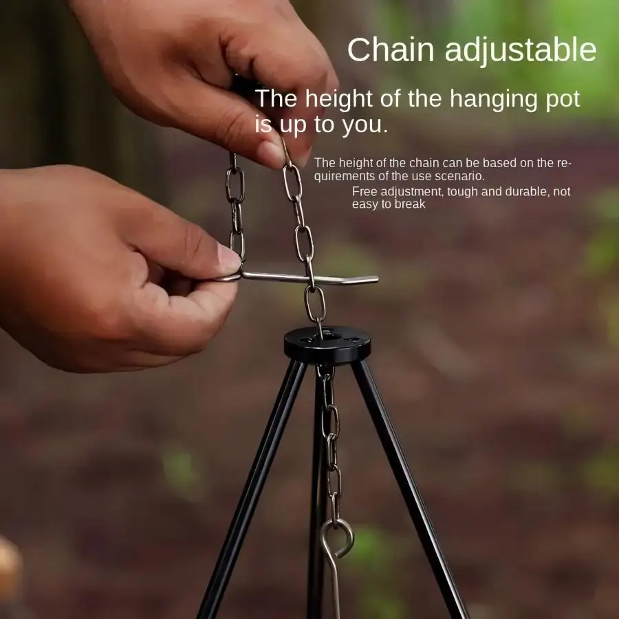 TRALOW Portable Foldable Campf - Camping Cooking Pot Tripod recensione e prezzo
