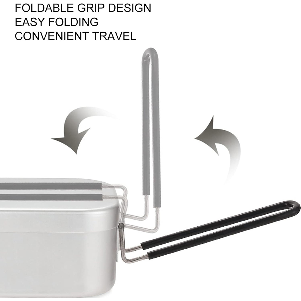 800ML Aluminum Lunch Boxes Out - Camping Cooking Hardware recensione e prezzo