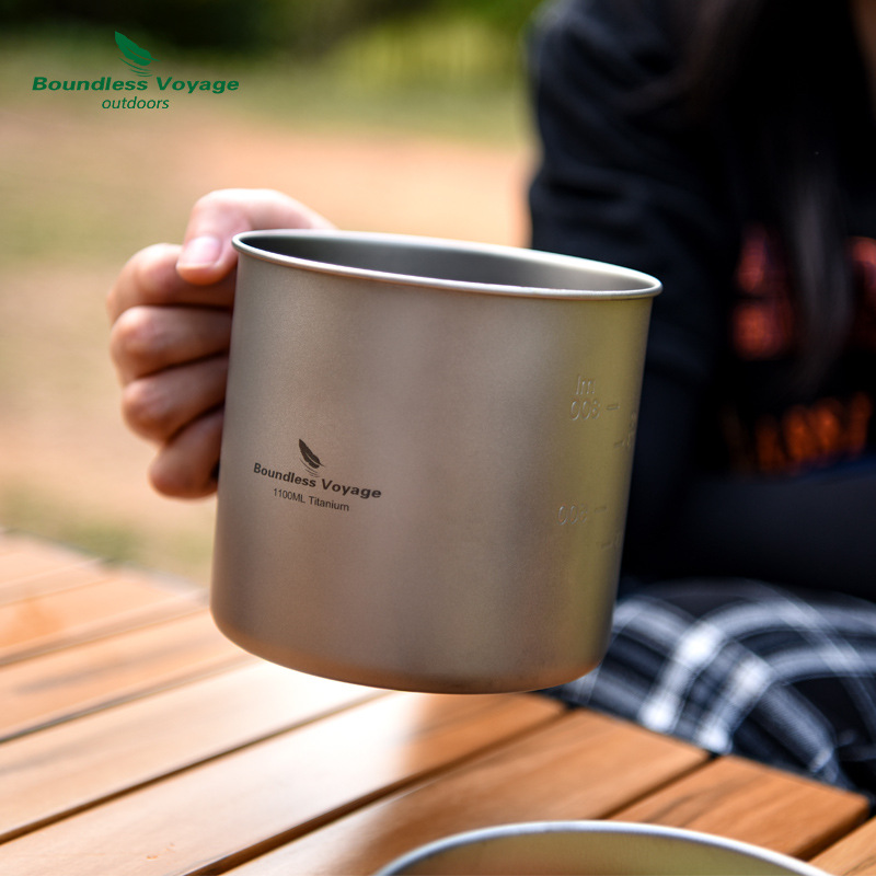 Pure Titanium Folding Handle P - Camping Lightweight Cooking Pot recensione e prezzo