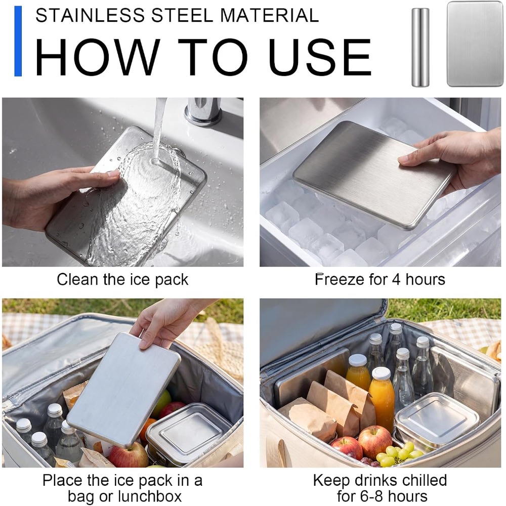 Stainless Steel Ice Pack for C - Camping Cooking Basket recensione e prezzo