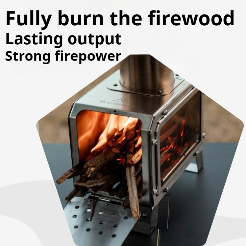 Stainless Steel Heating Stove  - Camping Cooking In Forest recensione e prezzo