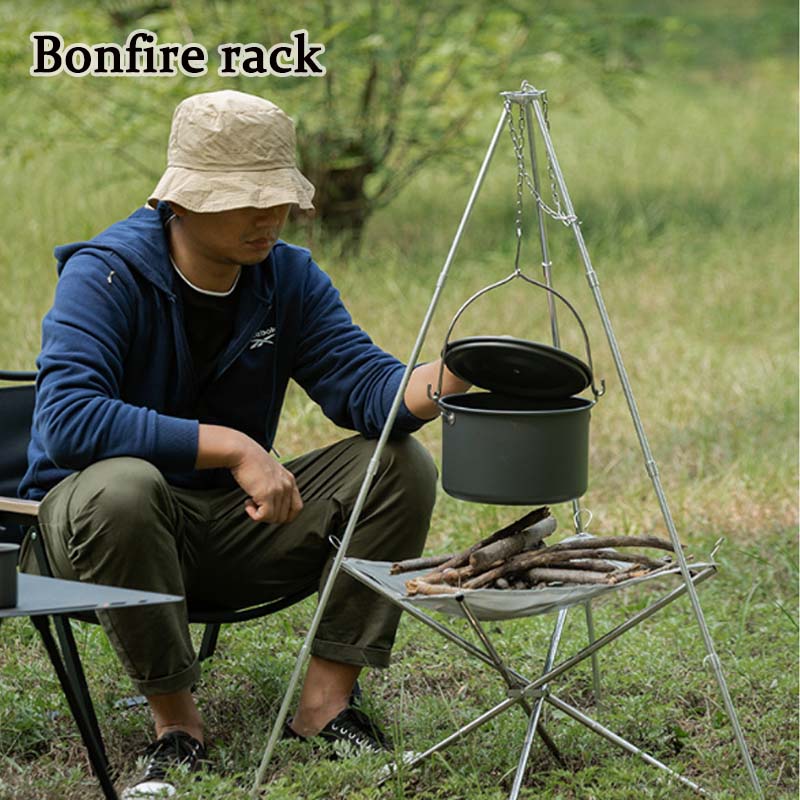 Camping Bonfire Tripod Portabl - Camping Cooking Pot Tripod recensione e prezzo