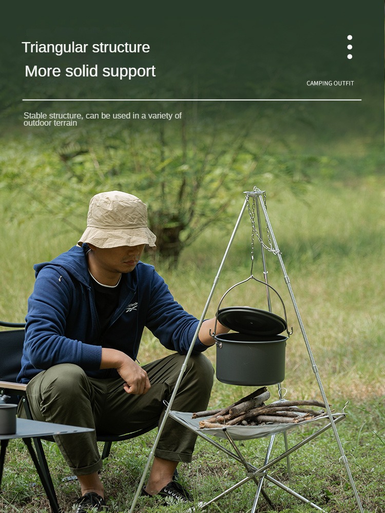 Camping Bonfire Tripod Portabl - Camping Cooking Pot Tripod recensione e prezzo