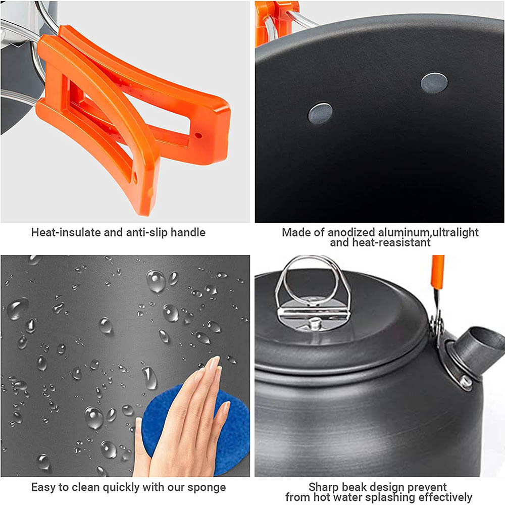 1pcs/1set Camping Cookware Kit - Camping Cooking Hardware recensione e prezzo