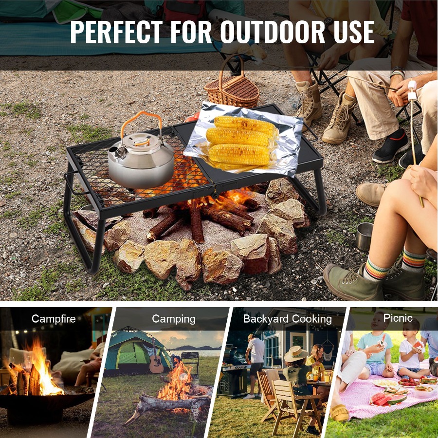 Folding Campfire Grill Heavy D - Camping Cooking Over Fire recensione e prezzo