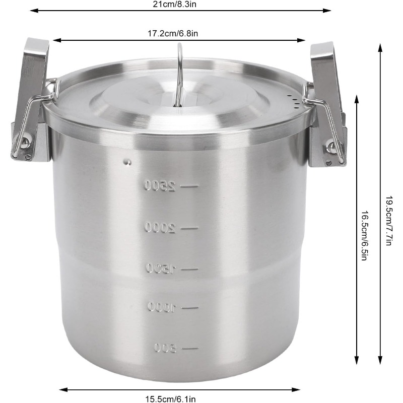 Camping Pot, 3L 304 Stainless  - Camping Cooking Pot Tripod recensione e prezzo